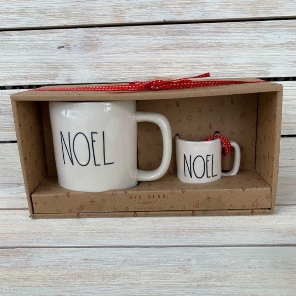 RAE DUNN Christmas Noel Mug & Mini Mug Orn…